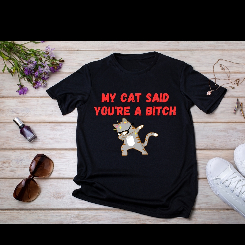 Black Cat Graphic T-Shirt